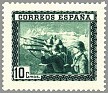Spain 1938 Ejercito 10 CTS Verde Edifil 849G. España 849g. Subida por susofe